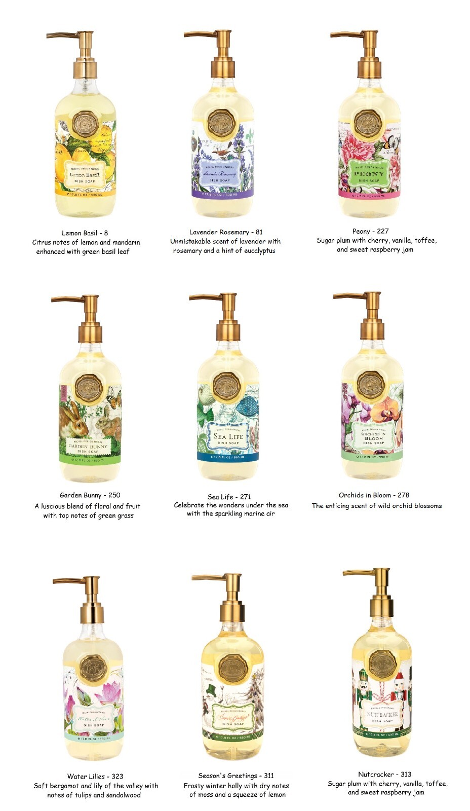 Michel Design Works Fragrance Dish Soap
