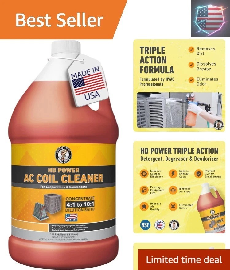 AC Coil Cleaner for All Condensers & Evaporators | No Rinse Evaporator Coil C…