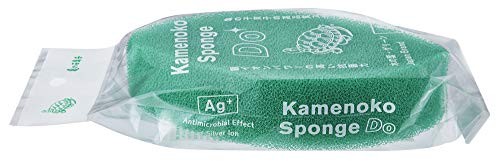 Kamenoko Sponge Do Leaf Shape Green 3pcs Set Japanese Kitchen Scrubber Japan
