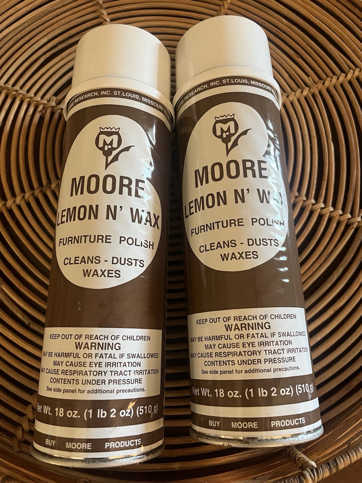Moore Lemon N’ Wax Furniture Polish Aerosol Spray 17 oz Lot of 6 Prof. Grade