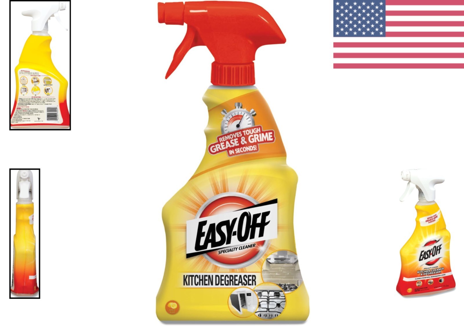 Professional Strength 16 Fl Oz Lemon Grease Remover for Kitchens – Fast Acting
