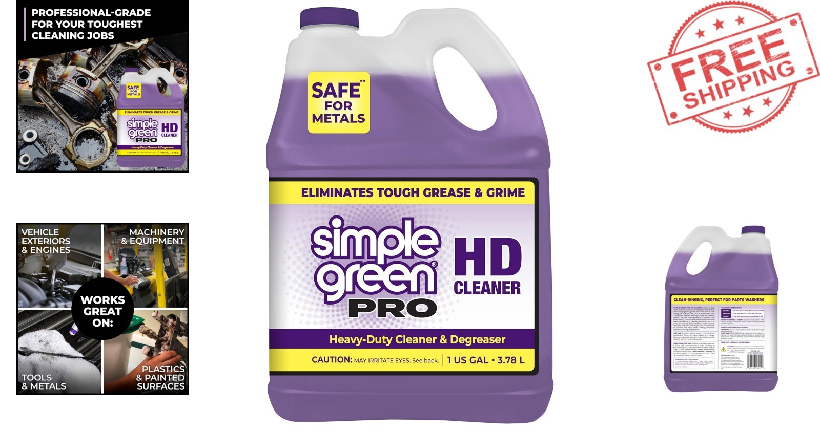 Versatile Pro HD 1 Gallon Heavy-Duty Cleaner for Automotive and Industrial Use