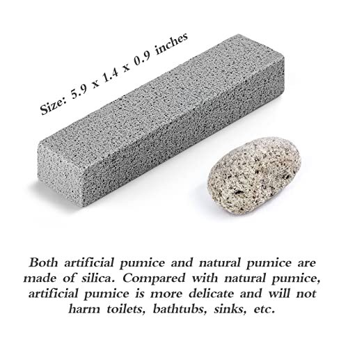 Pumice Stone for Toilet 6 Pack Cleaning Bowl Pumice Stick Pumie Heavy Duty Tile