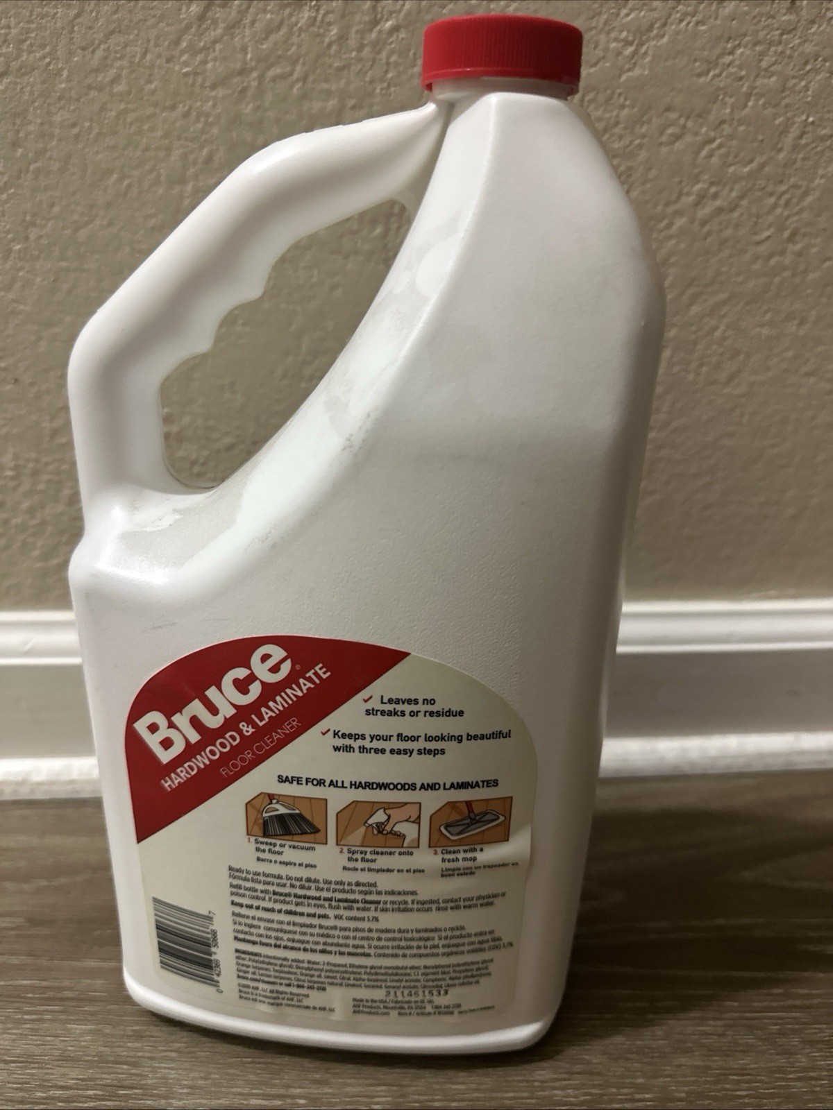 Bruce Hardwood and Laminate Floor Cleaner for All No-Wax Urethane Finished