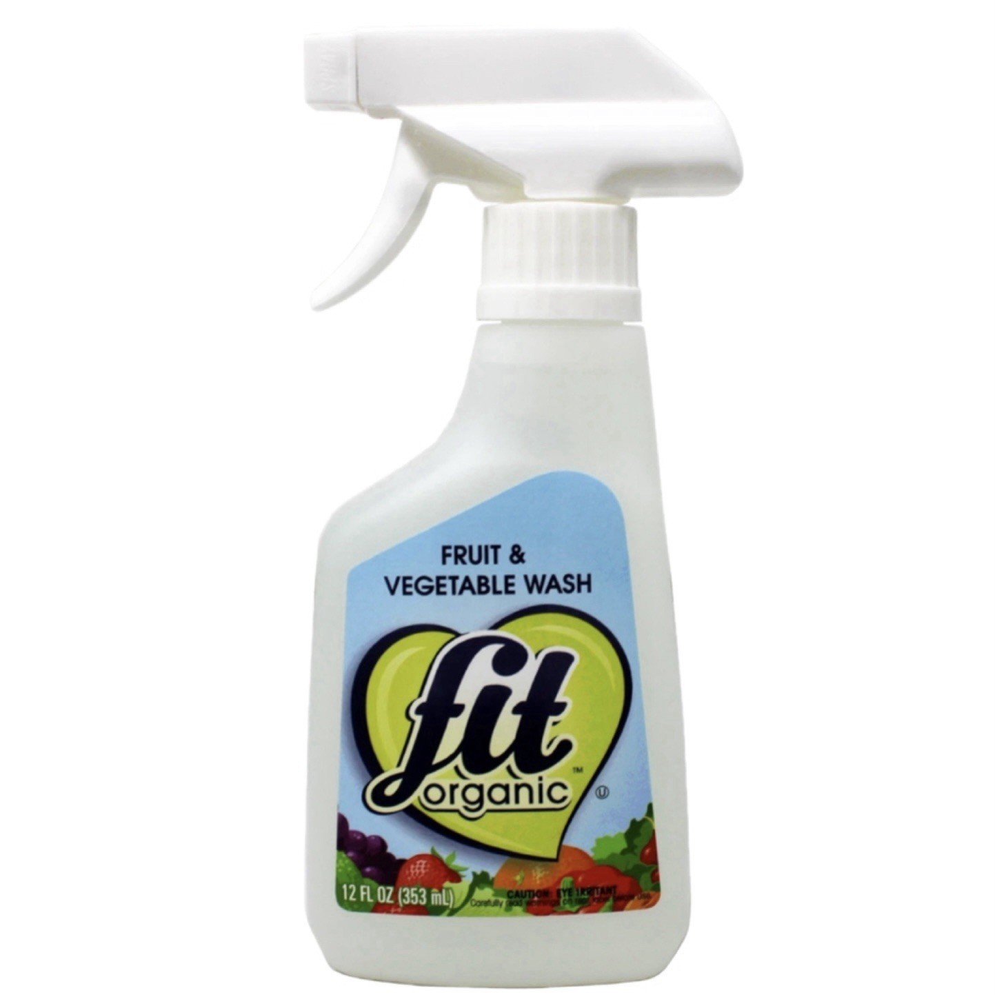 FIT Organic Fruit & Vegetable Wash Spray Bottle 12 Fl Oz 14 Pack