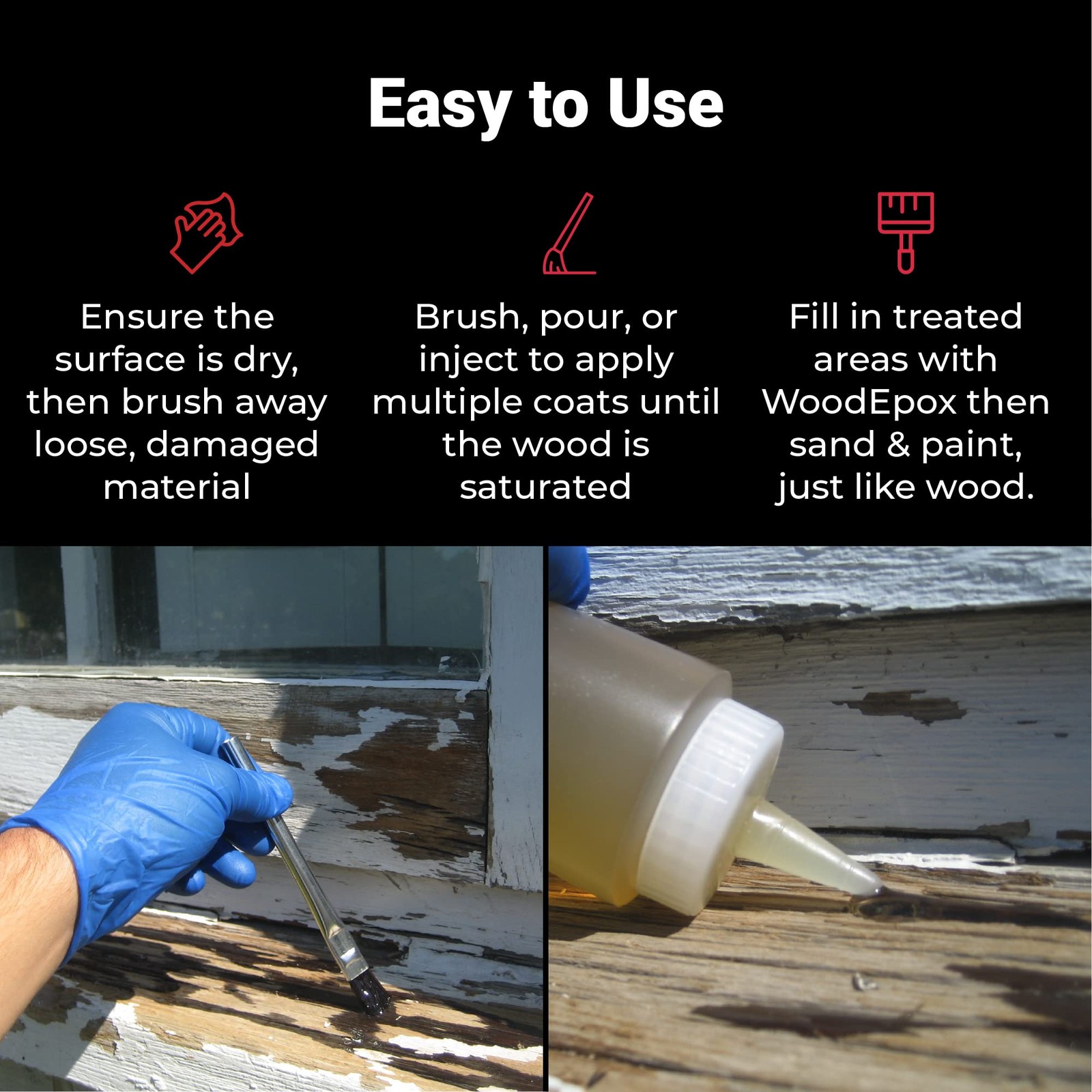 LiquidWood Epoxy Wood Consolidant