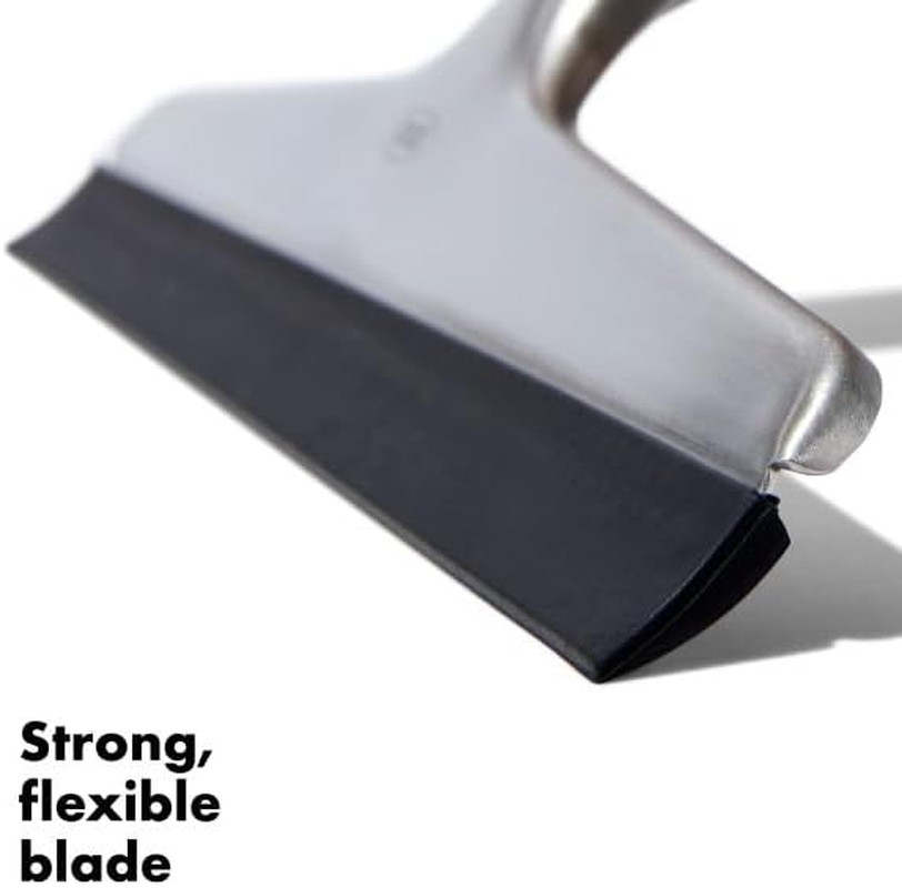 OXO Good Grips Stainless Steel Squeegee – All-Purpose for Bathroom, Glass Shower