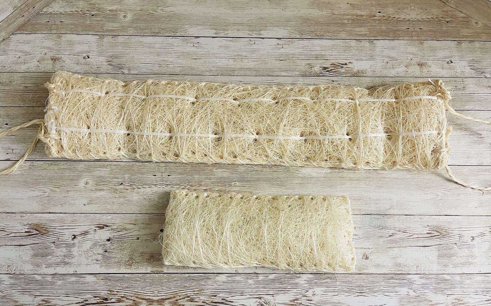 2x Estropajo De Ixtle Mexicano Ixtle Scourer Body Scrub 100% Natural Fibers