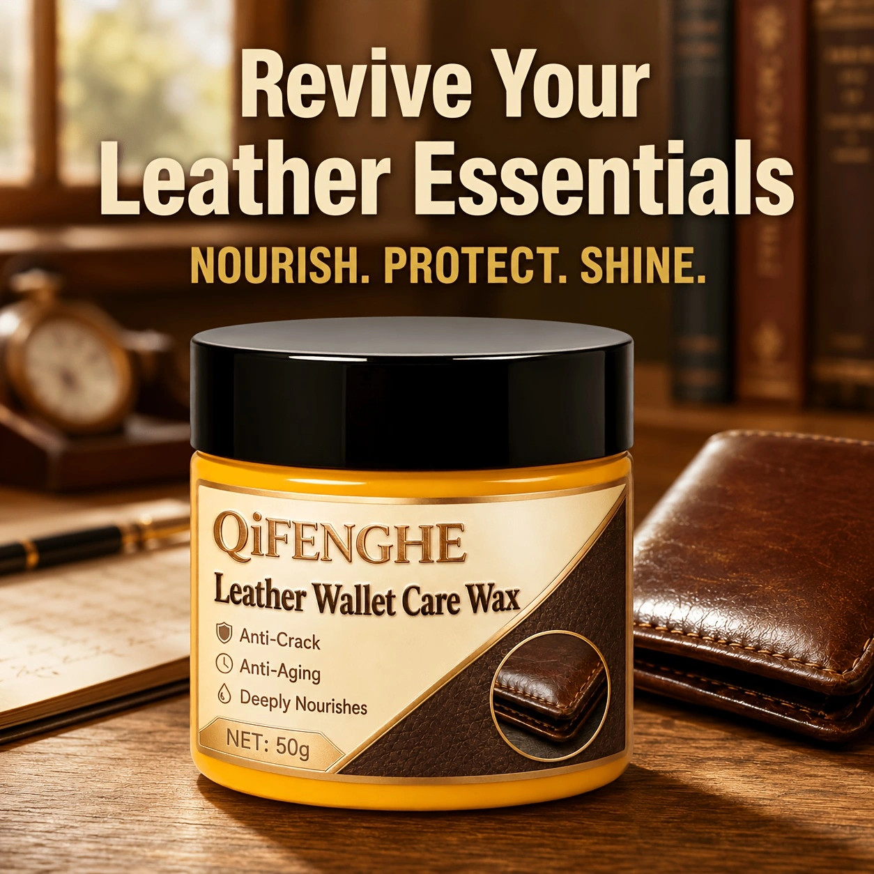 Leather Care Wax Anti-Crack Nourish Conditioner for Wallet Shoes Sofa