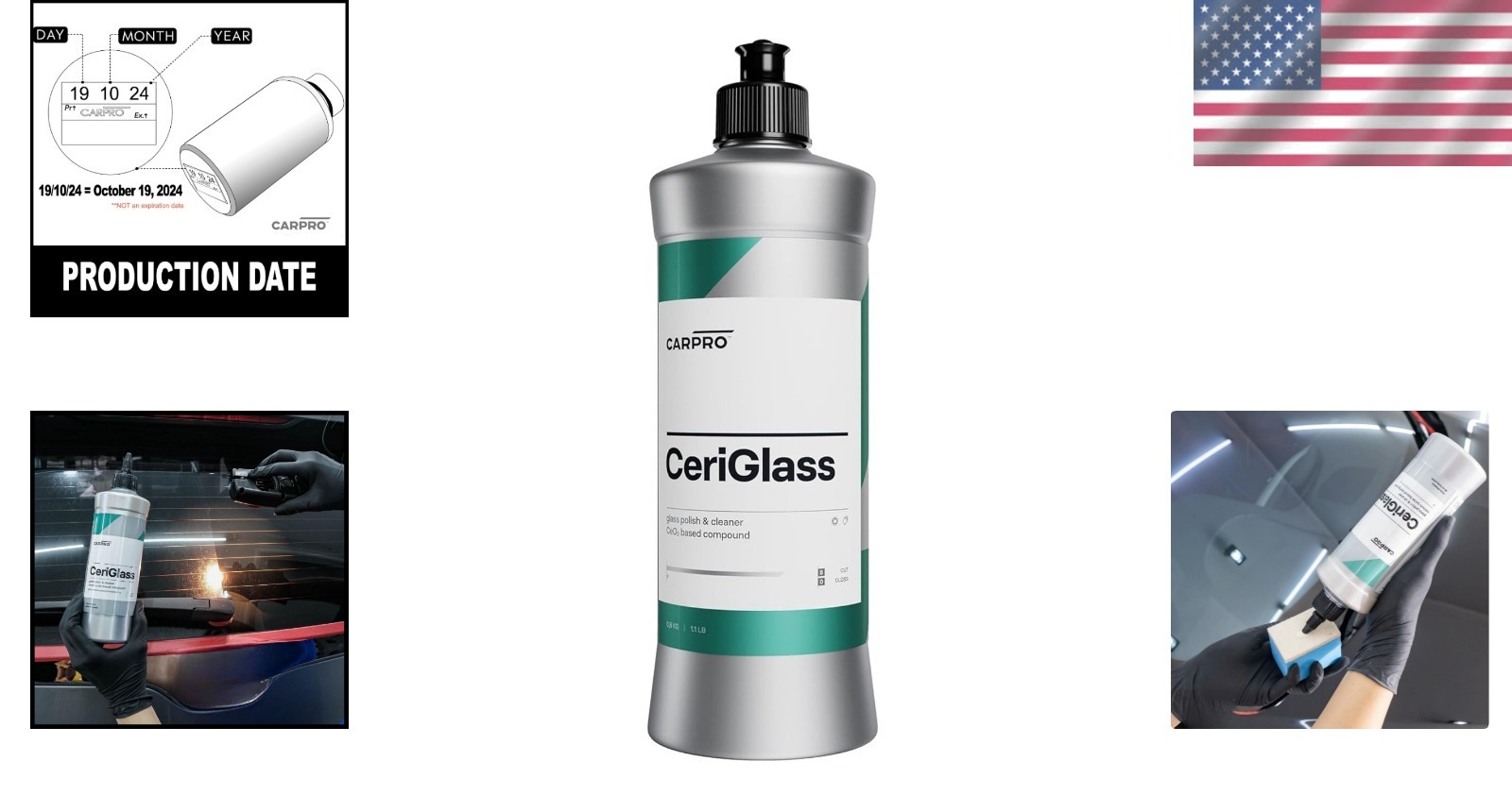 CeriGlass Glass Polish – Restores Auto Glass Clarity