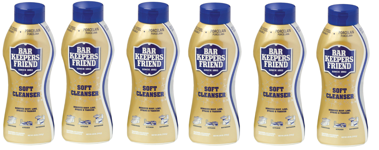 6 pack Bar Keepers Friend All-Purpose Cleaner, 26 fl oz