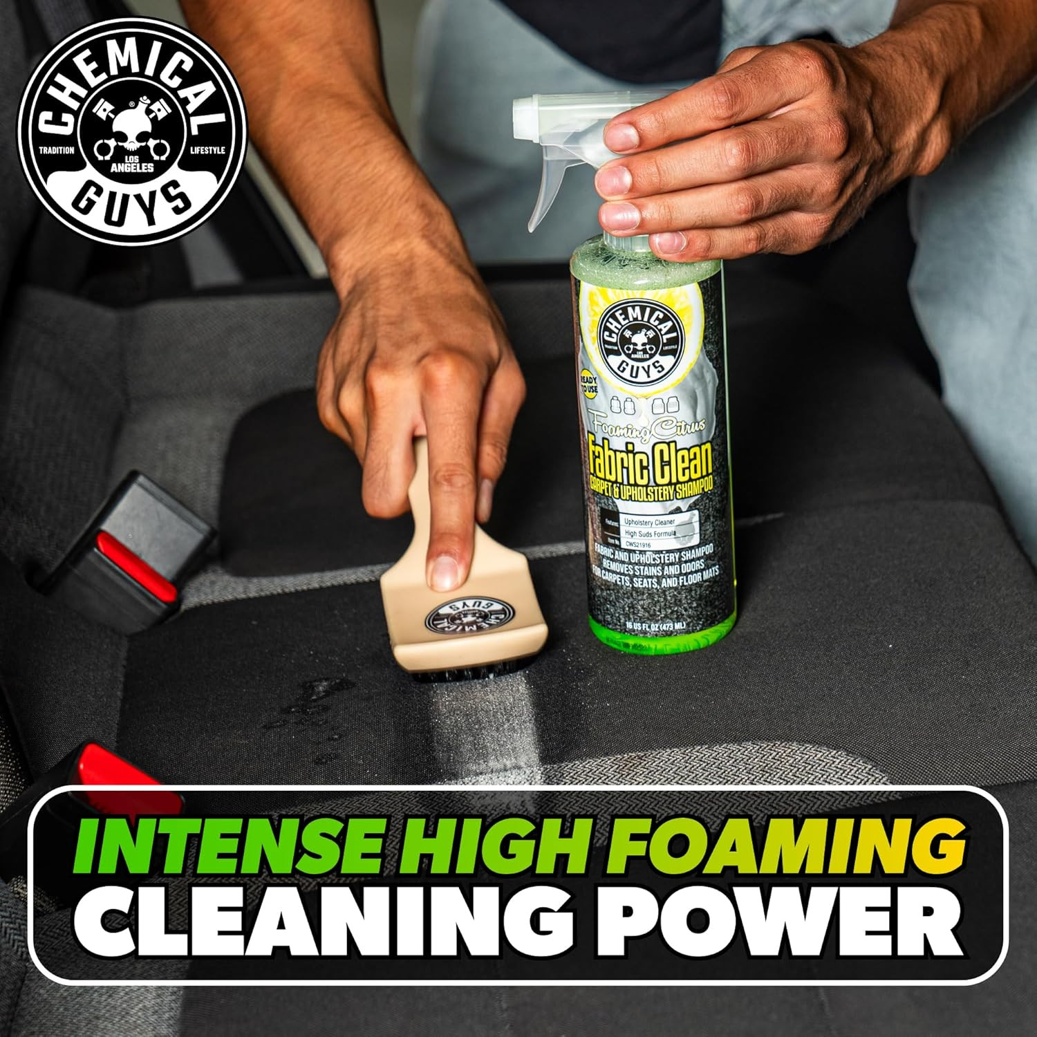 Foaming Citrus Fabric Clean Carpet & Upholstery Cleaner – Car Carpet Cleaner Spr