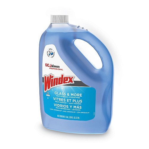 Windex® Glass Cleaner with Ammonia-D, Unscented, 1 Gallon Bottle