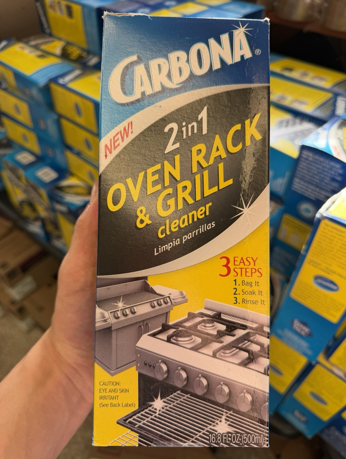 Carbona 2-in-1 Oven Rack & Grill Cleaner, Unscented Biodegradable 16.8 fl oz