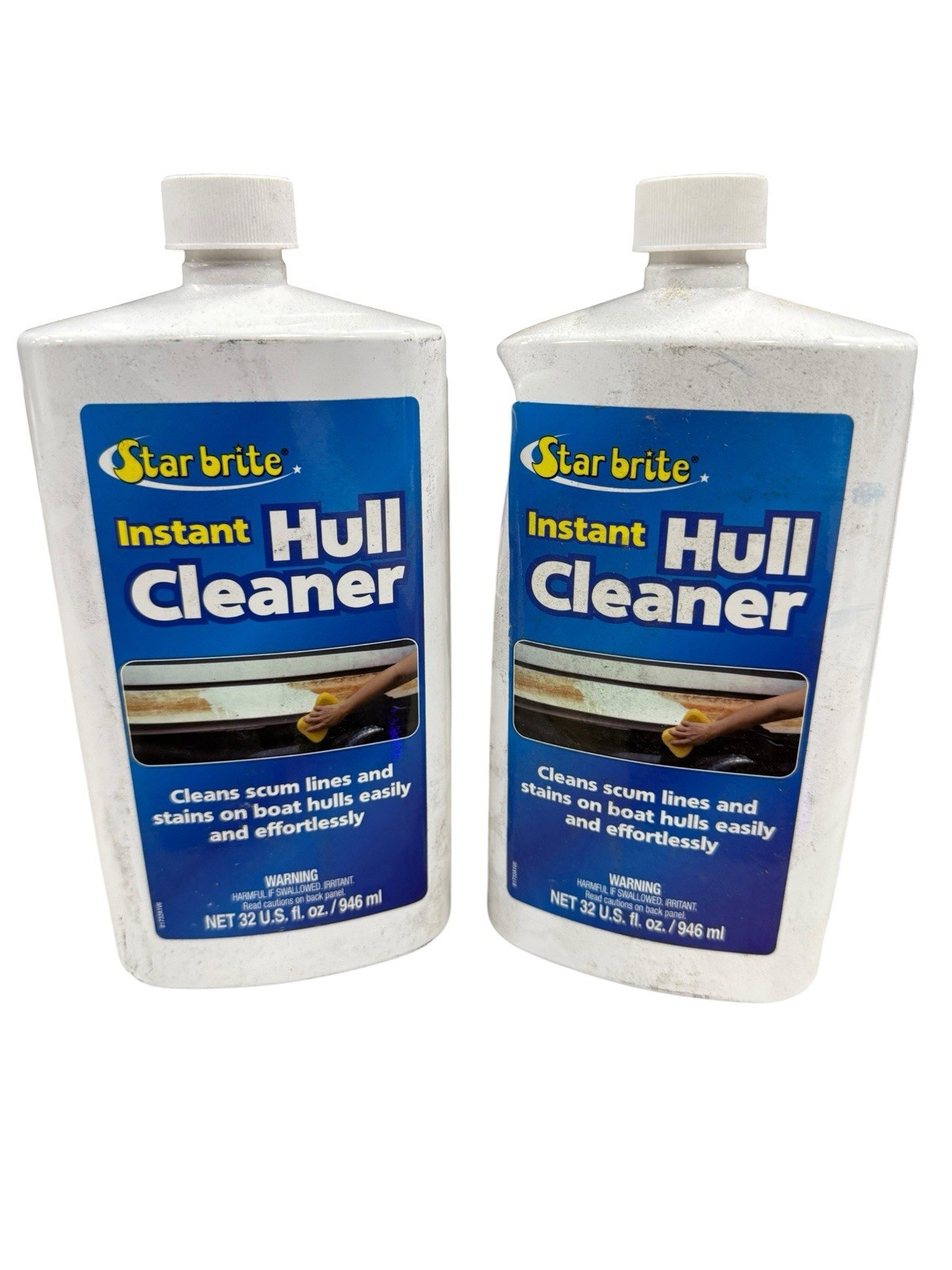 Star Brite Instant Hull Cleaner Cleans Stains Scum On Boat Hulls *LOT OF 2 *NEW