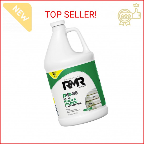 RMR-86 Instant Mold and Mildew Stain Remover Spray – Scrub Free Formula, 1 Gallo
