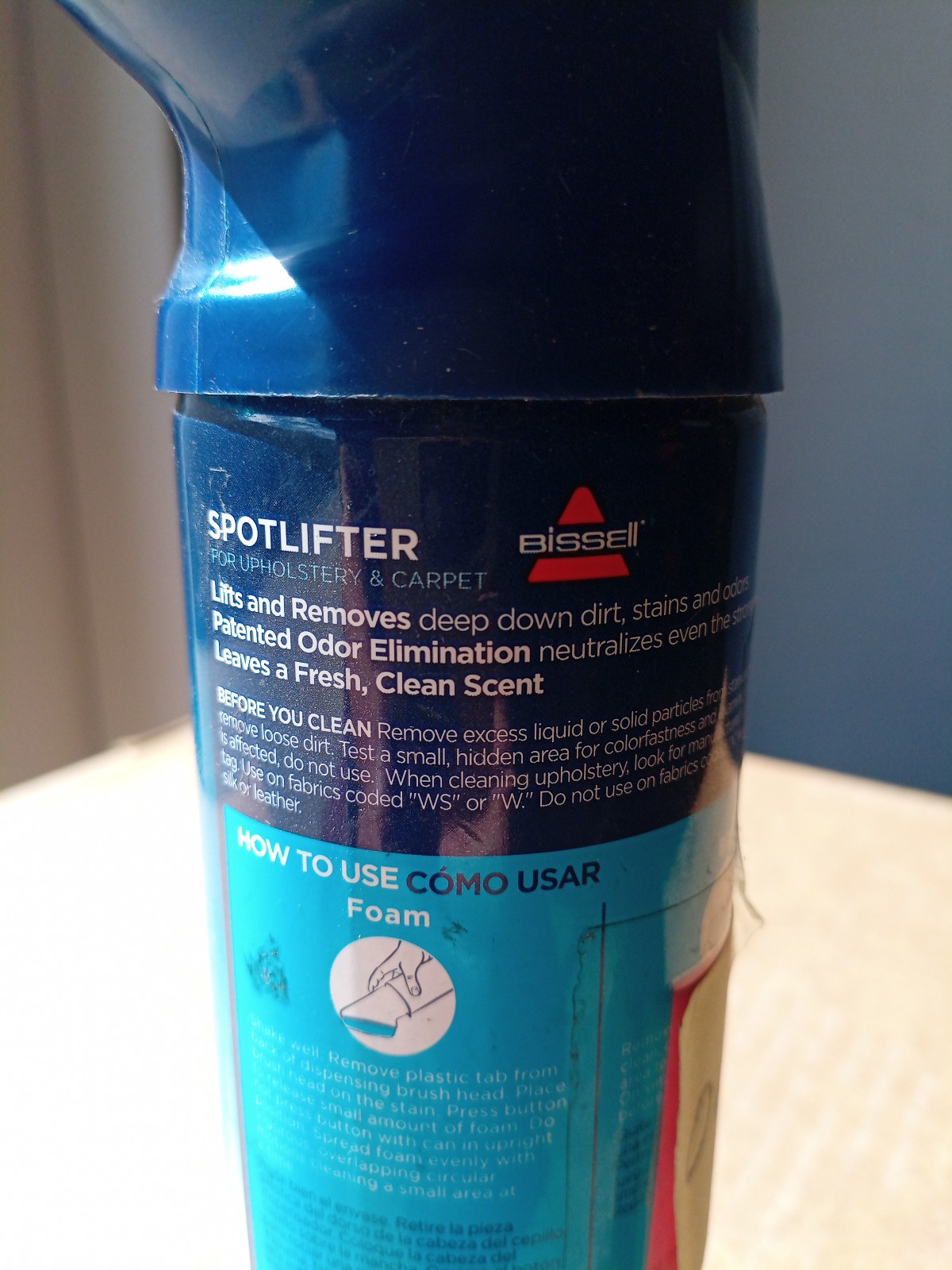 BISSELL Spot & Stain Fabric and Upholstery Cleaner, 9351,12 Ounce