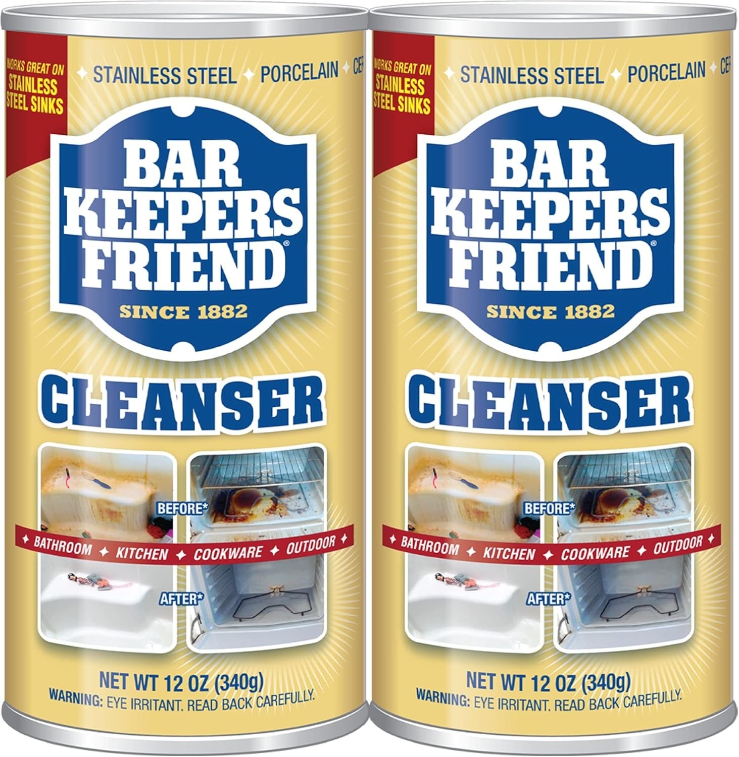 Trusted Powder Cleanser 2-Pack – 12 oz Each for Kitchen & Bathroom Cleaning