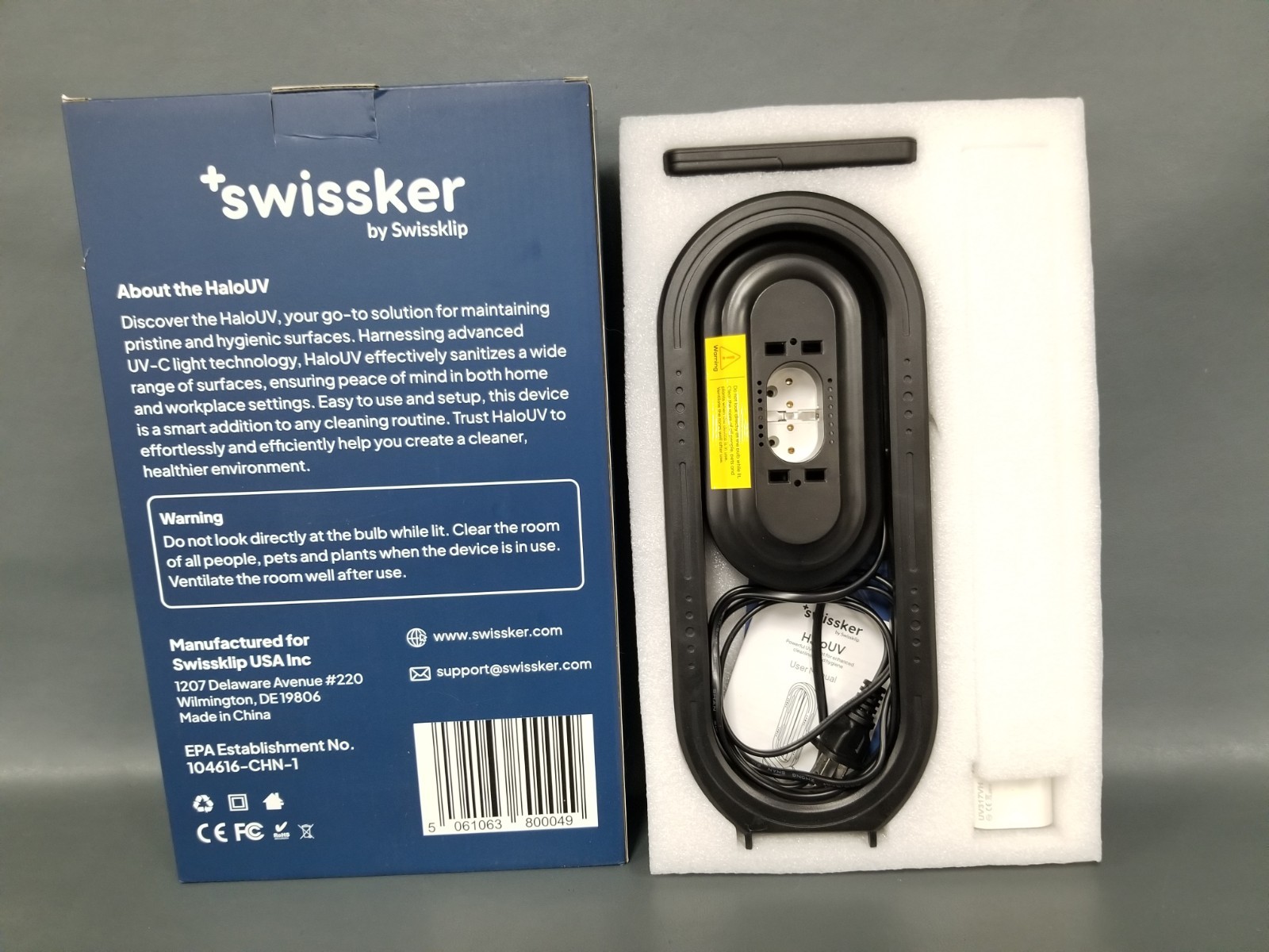 Swissker By Swisskup Hard UV Light For Enhanced Cleaning + Hygiene NEW/OPEN BOX
