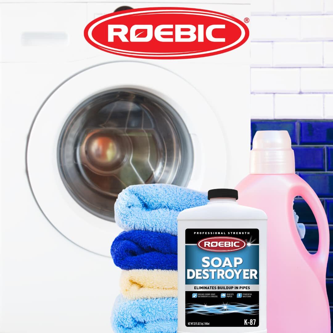 Roebic Septic Tank Cleaner 32 Fl Oz Bacterial Cultures for Soap Grease Buildup
