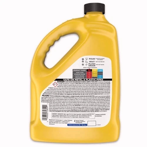 Drano 696642 Max Gel Clog Remover, Bleach Scent, 128 oz Bottle