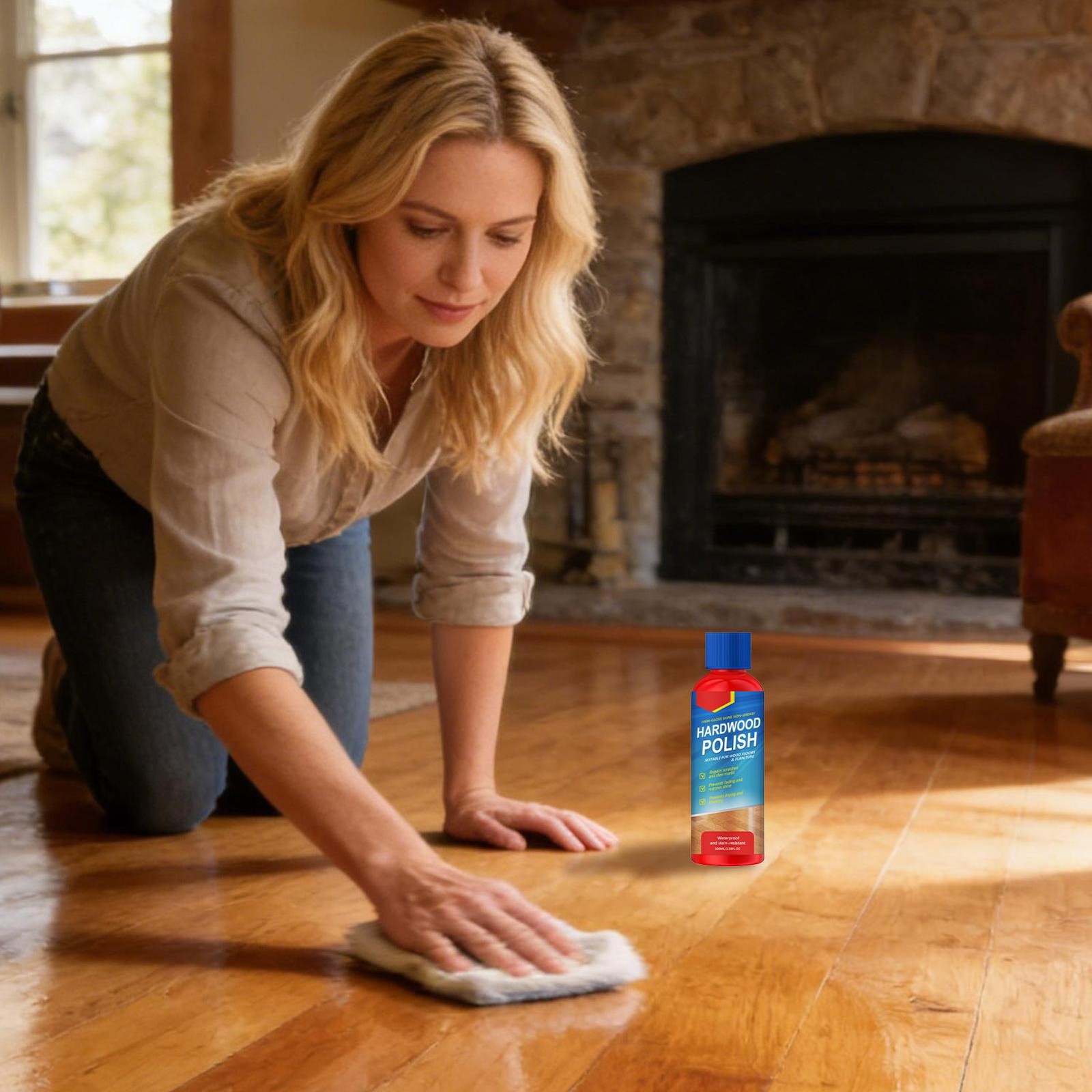 Wood Floor Restorer 100ml High Gloss Protective Polishing Cleaner