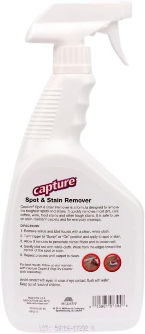 Spot and Stain Remover Carpet – Dirt, Juice, Coffee, Wine, Food and Tough Rug…