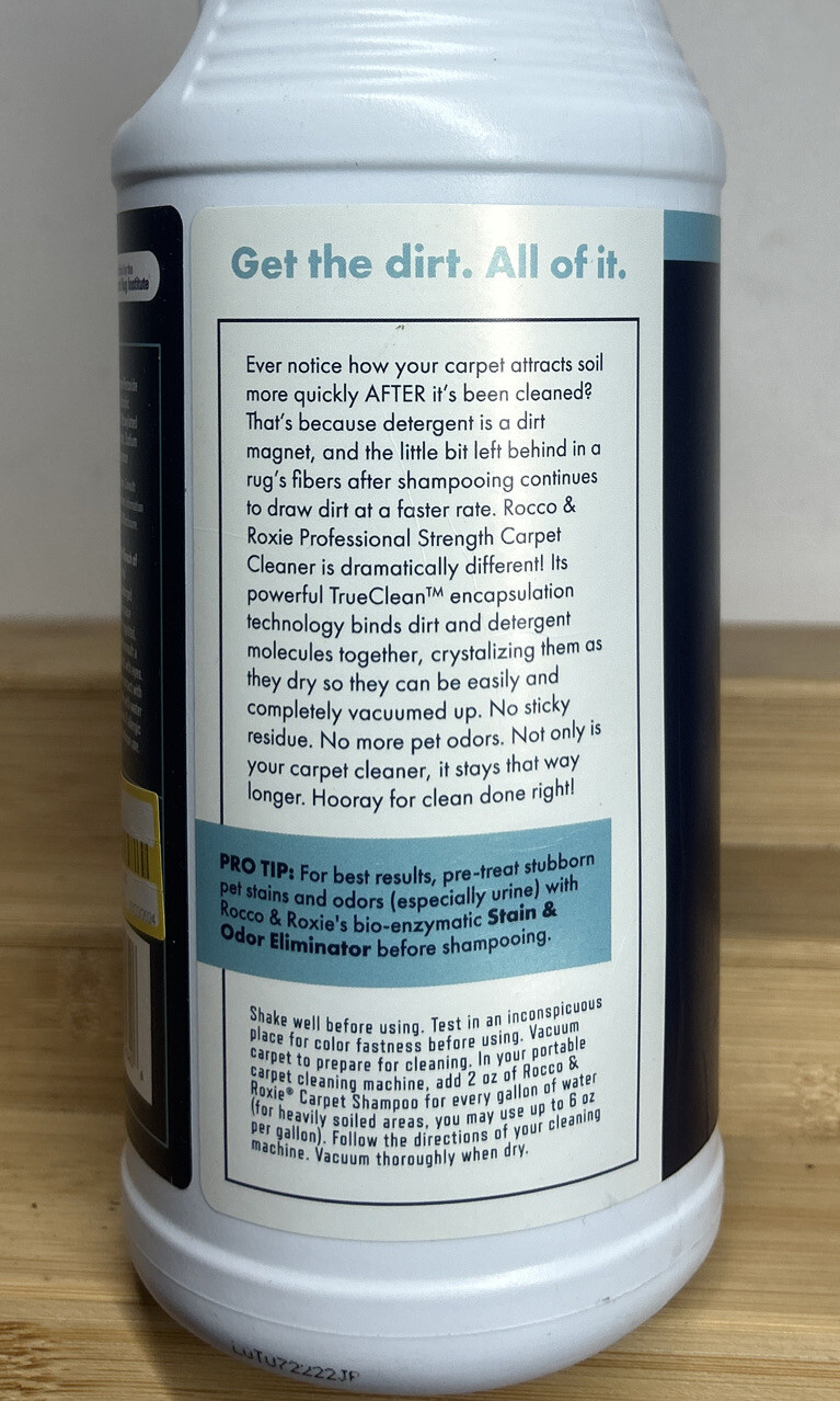 Rocco and Roxie Pet Professional Strength Oxy Carpet Shampoo For All Cleaners