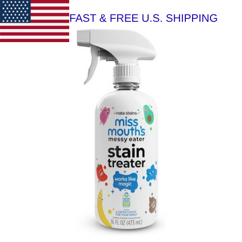 Miss Mouth Stain Remover Spray 16oz Baby Safe Laundry Cleaner