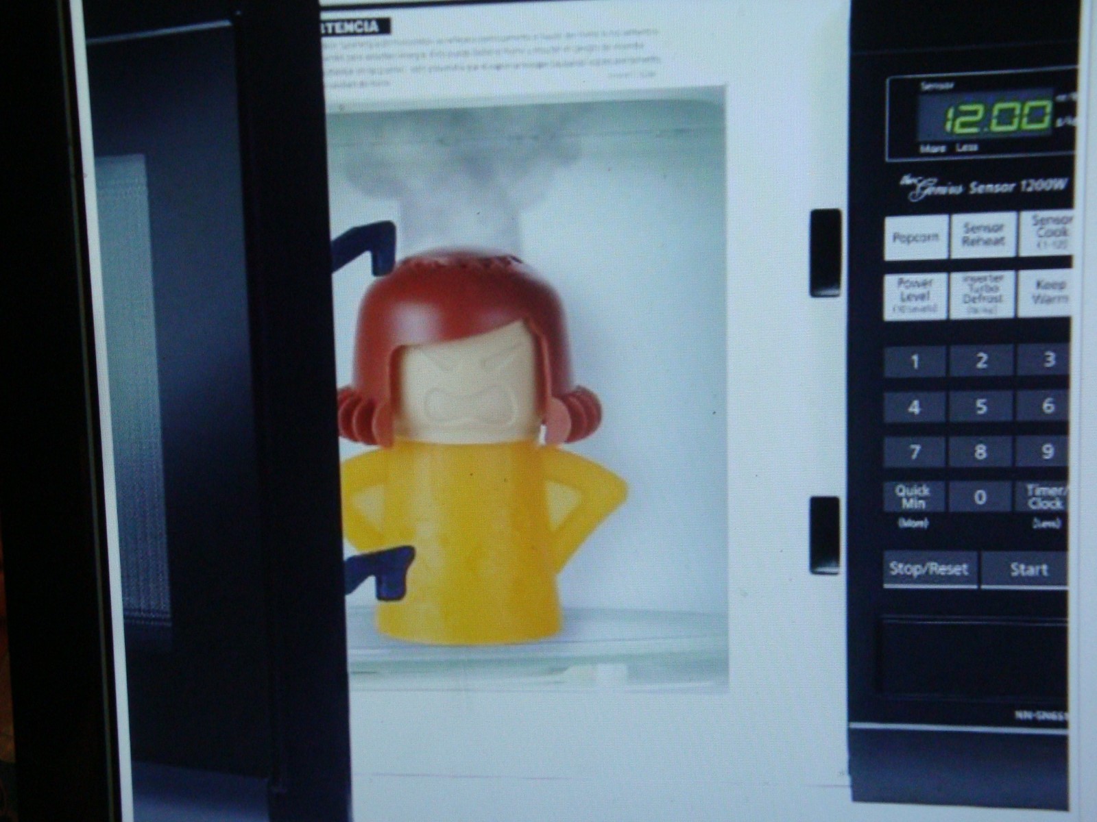 Angry Mama Microwave Steam Cleaner – Orange Base