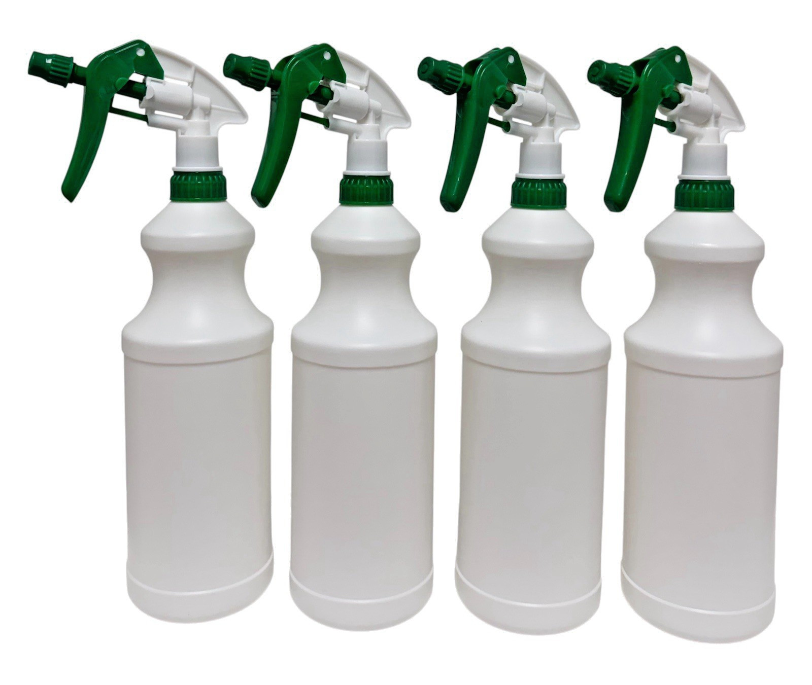 Spray Bottle Plastic Trigger Empty 4 Pack Heavy Duty Chemical Resistant [NEW]