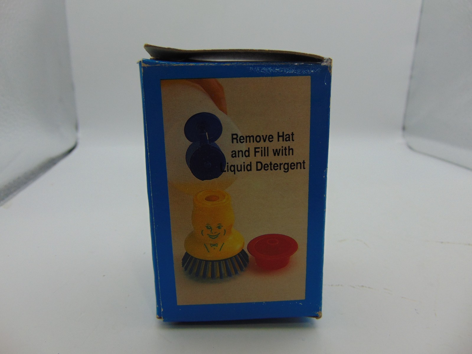 Mr. Scrub Refillable Pan Cleaner Scrubber Red Hat Yellow Face Taiwan Vintage