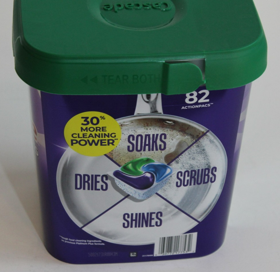 Cascade Platinum Plus ActionPacs Dishwasher Detergent Fresh Scent, 82 ct.