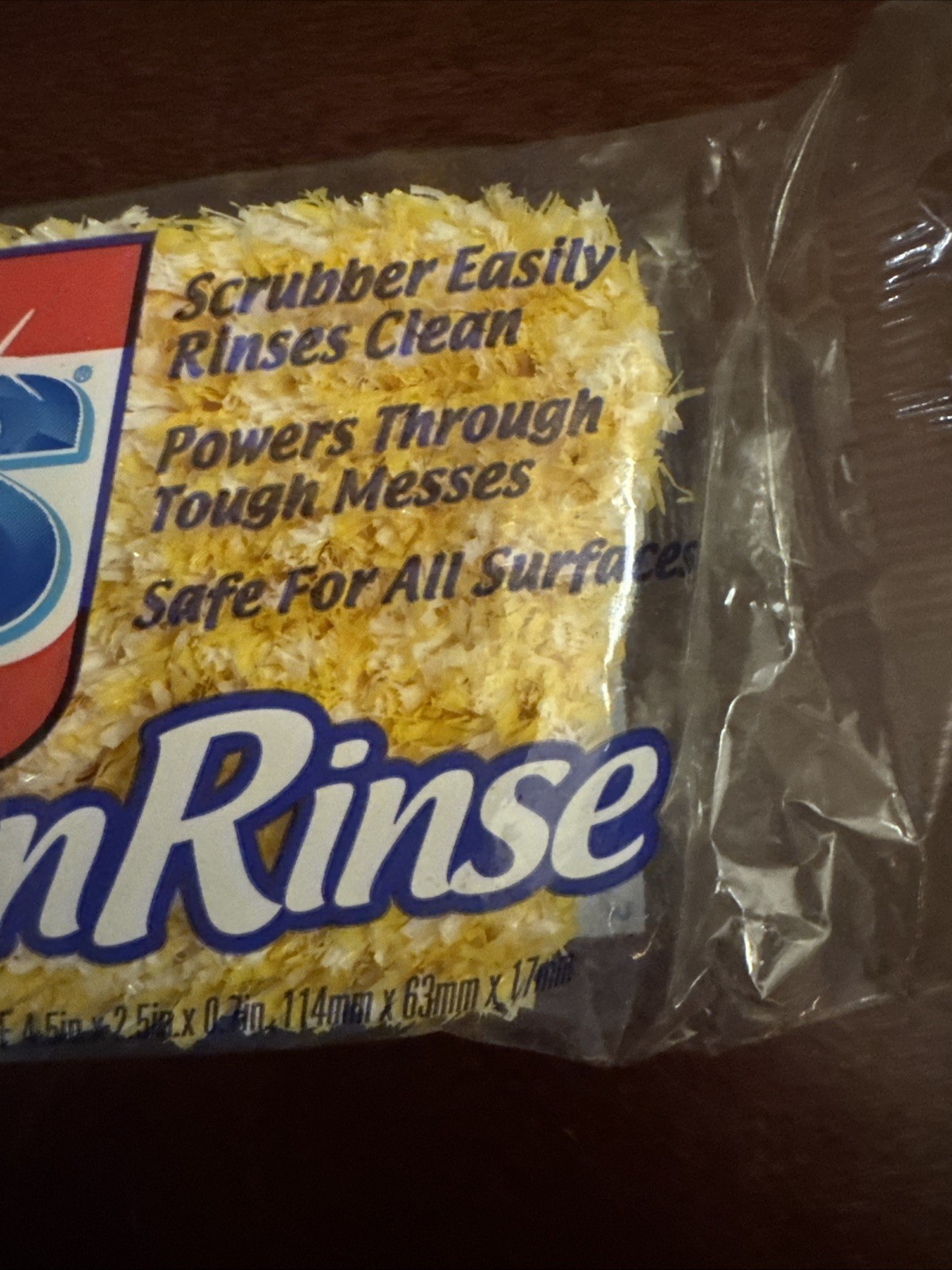 S.O.S CleanRinse Scrubber Sponge Combo Vintage 2000 Clean Rinse New NOS SOS