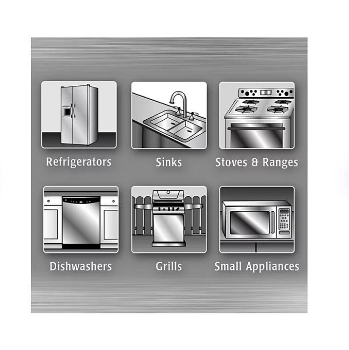 Weiman #1 Stainless Steel Kitchen and Home Appliance Cleaner & Polish 17oz 3pk