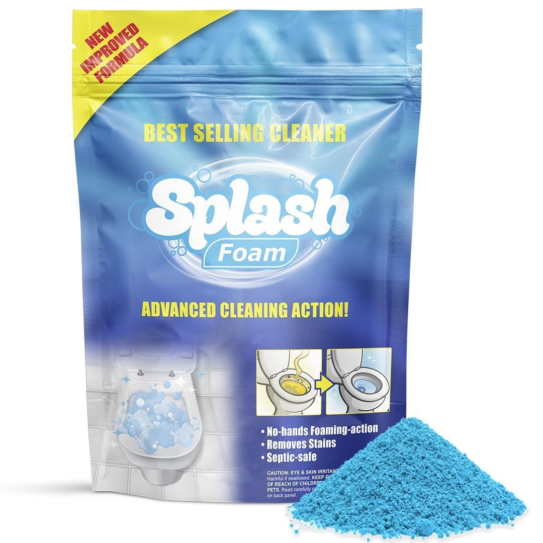 Self-Activating Toilet Bowl Cleaner – Powerful Foam Cleaning Powder
