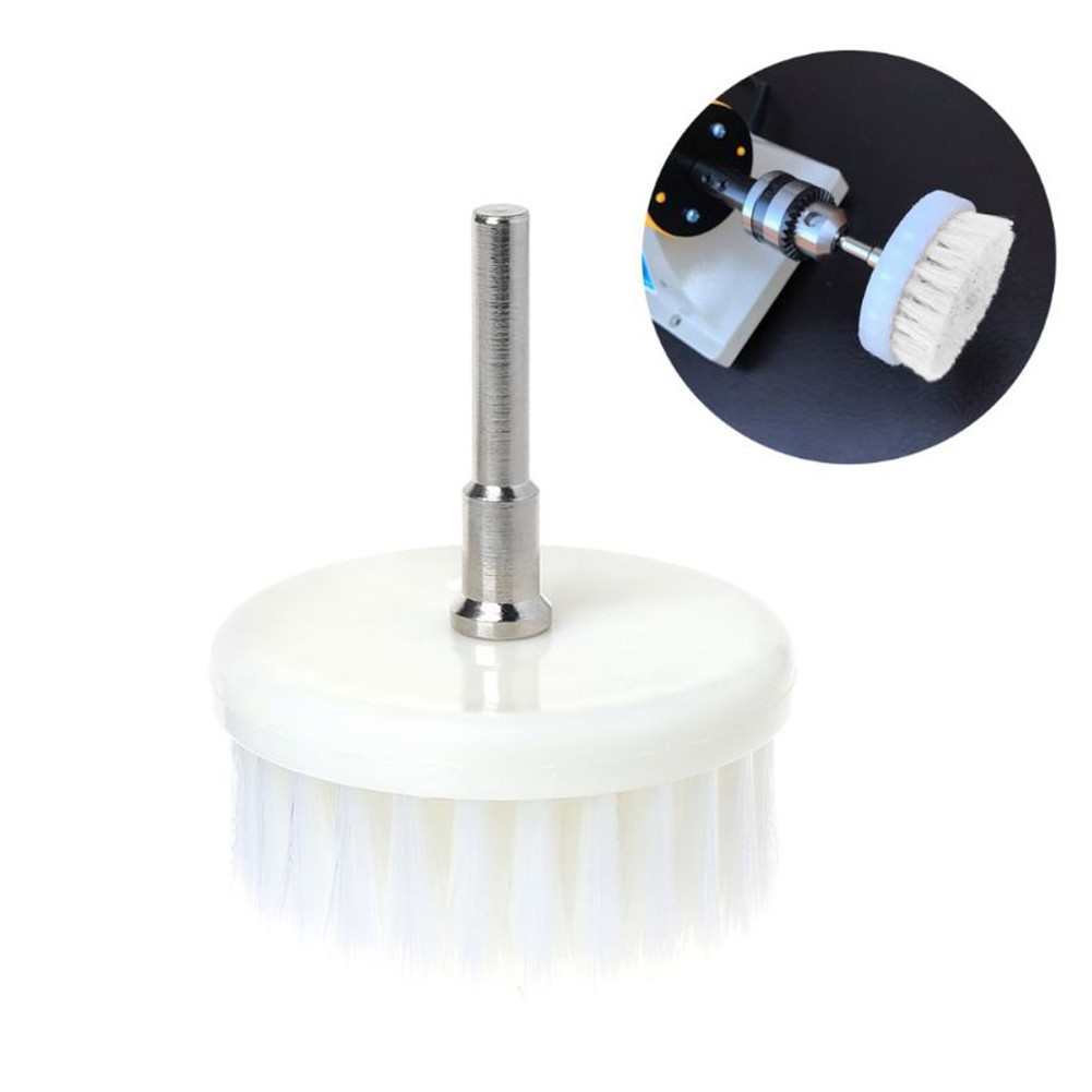 Drill Brush Attachment Soft Scrubber Leather Upholstery Car Detailing Cleaning