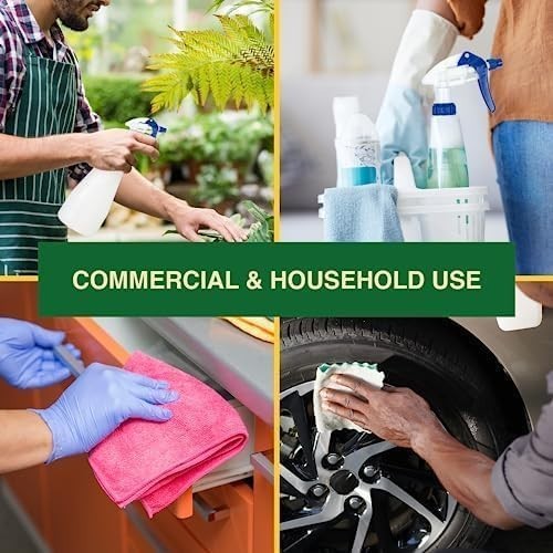 Heavy Duty 32oz Plastic Spray Bottles for Cleaning – Large Empty Industrial B…