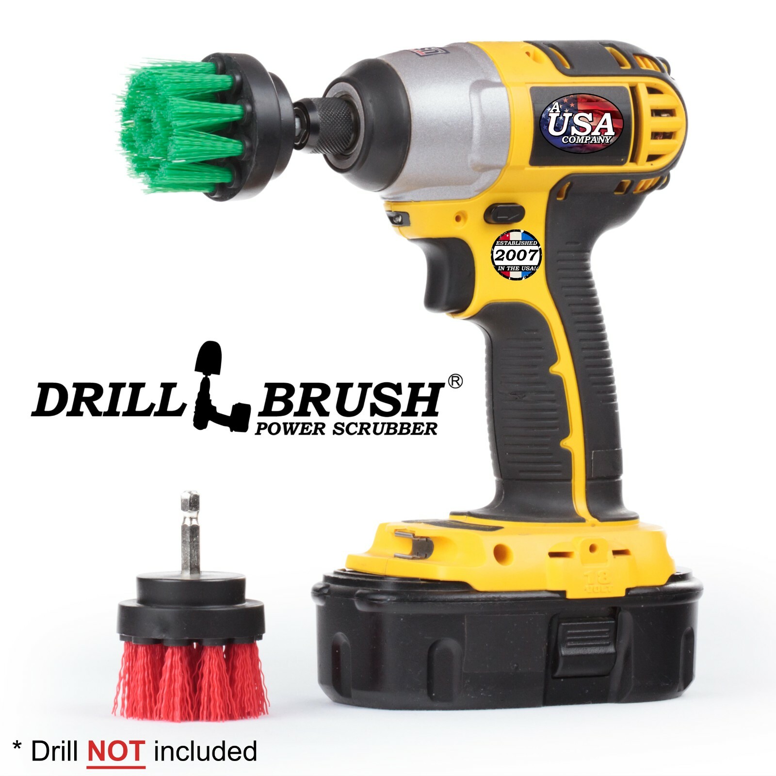 Drill Brush Cordless Drill Power Brushes – Indoor/ Outdoor -Kitchen/ Patio/ Deck