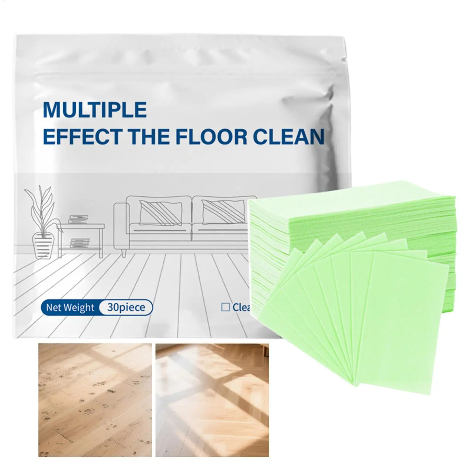 30Pcs Floor Cleaning Tablets Cleaner For Hardwood Laminate Tile & RV Walls