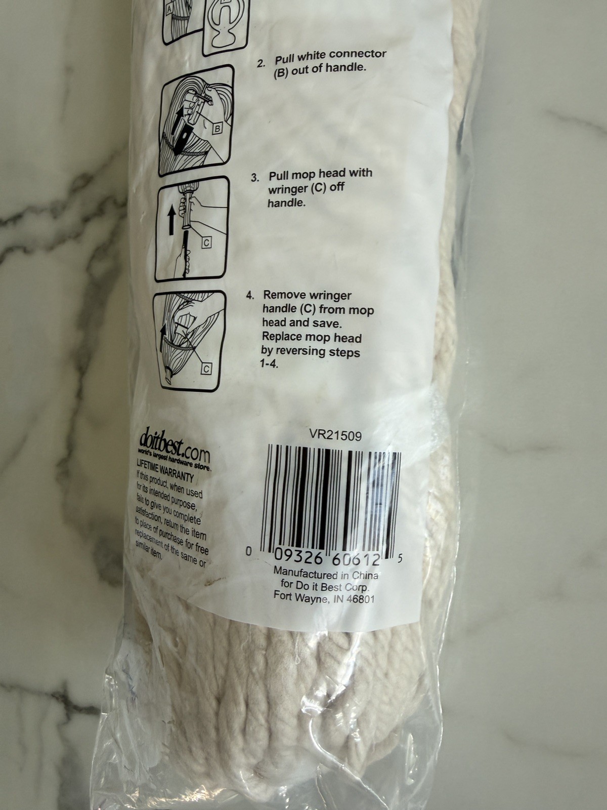 Do it Best 13 In. Cotton Twist Mop Refill 60612 SIM Supply, Inc. 60612 639540