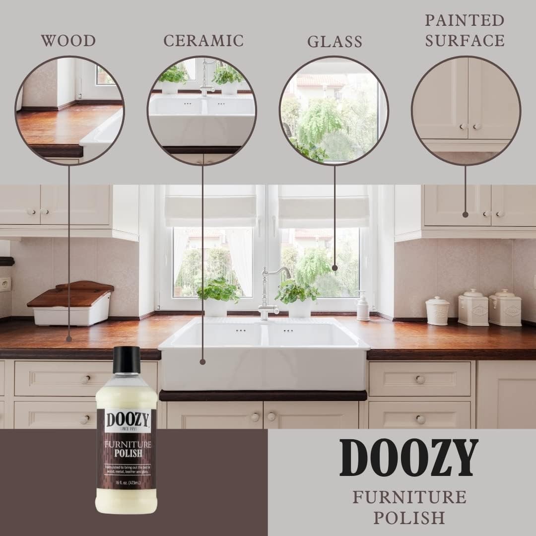 16 oz Plant-Derived Furniture Polish for Wood, Metal, Leather & Glass Shine