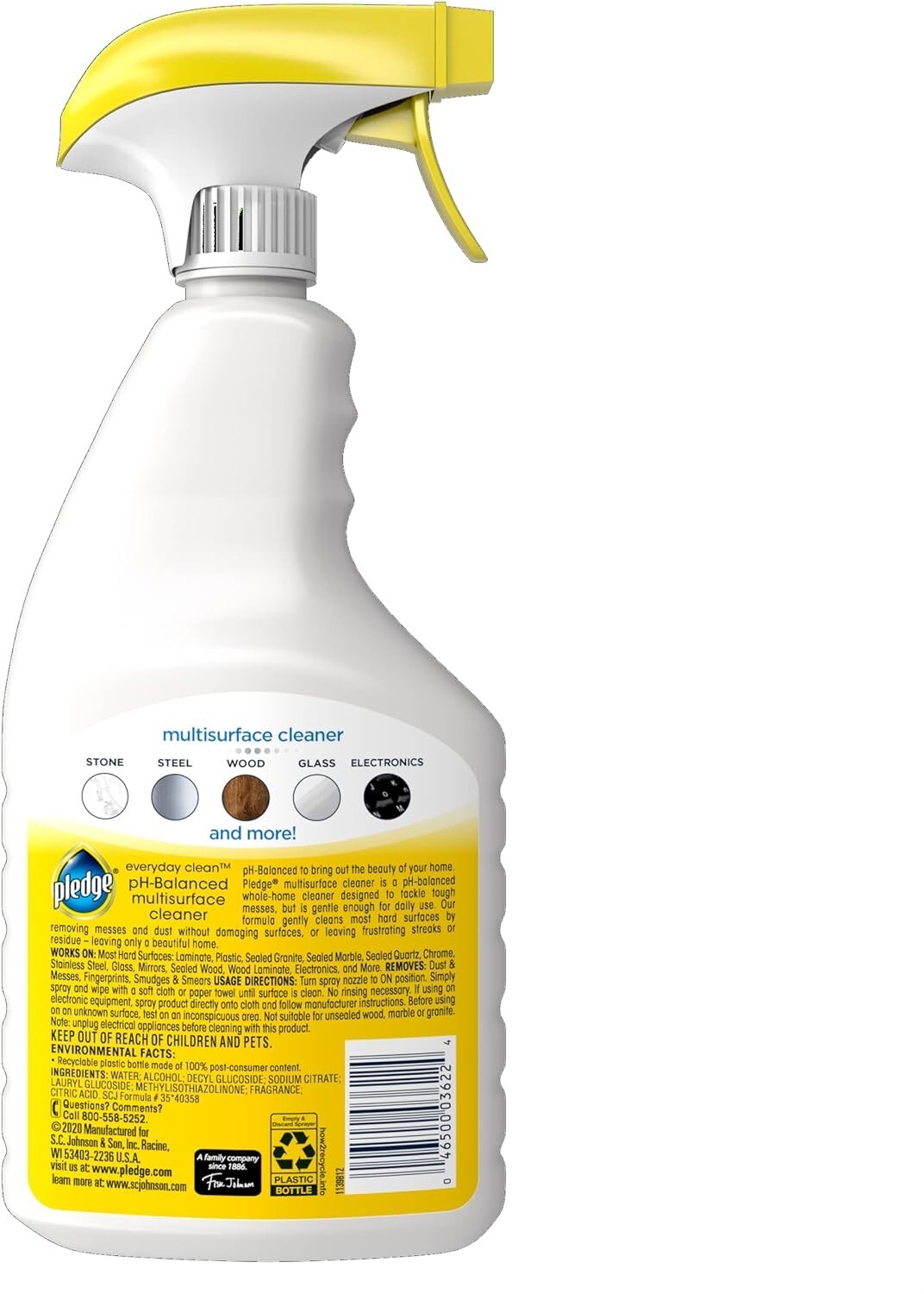 Pledge Fresh Citrus Multisurface Cleaner, 25 oz Spray