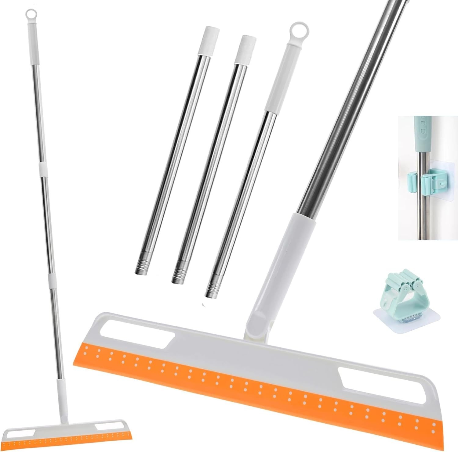 Multifunction Magic Broom Rubber Silicone Extendable Squeegee Floor Cleaner