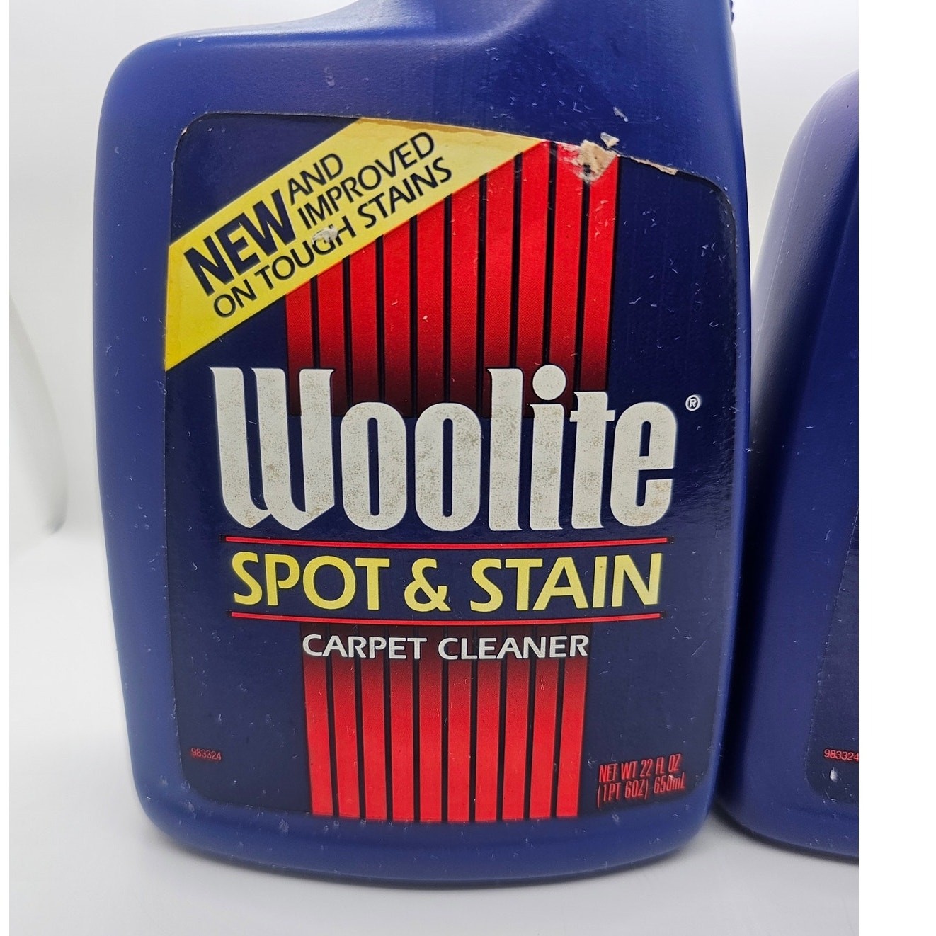 2 NEW Bottles Woolite Spot & Stain Carpet Cleaner Rug Vintage 1994
