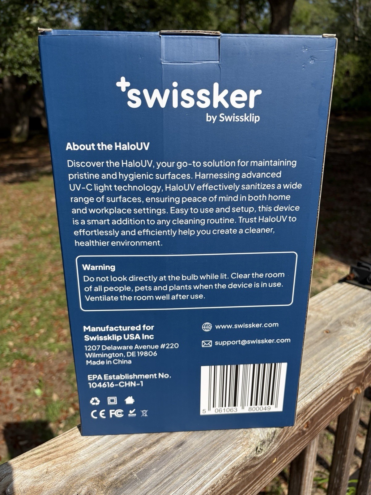 HaloUV Swissker by Swissklip HaloClean UV Original Home Disinfection Device
