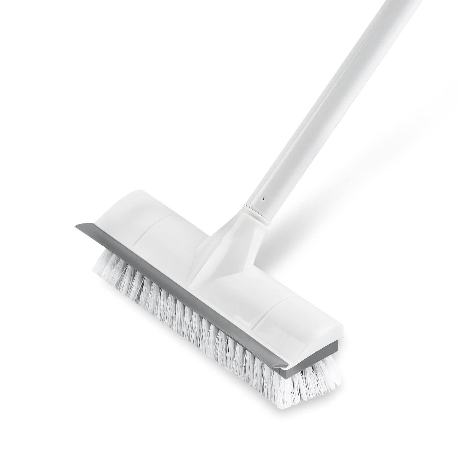 Scrub Brush With Long Handle, Stiff Bristles For Tile Deck Garage