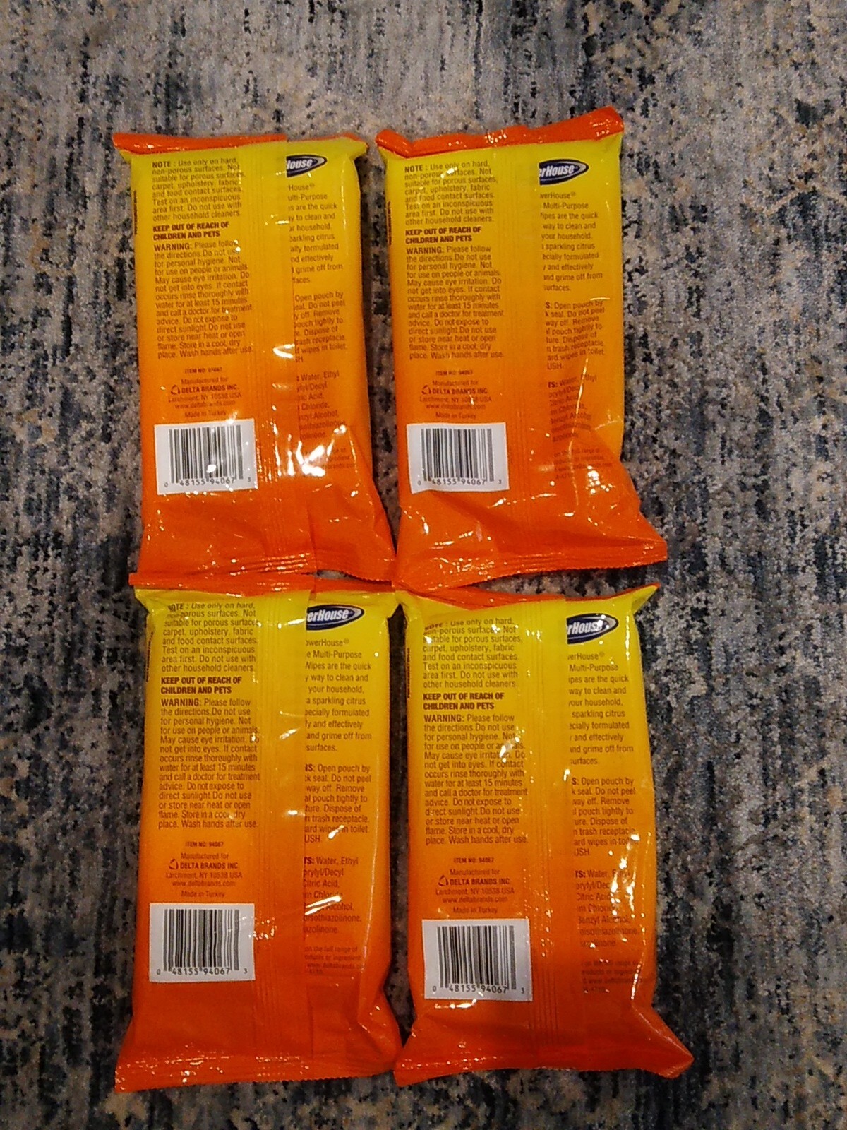 42 Power House Orange Citrus Multi-Purpose Cleaner. 4 Packs