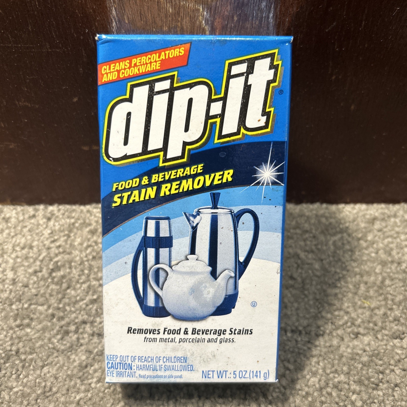 X3 Dip-It Food & Beverage Stain Remover for Metal, Porcelain & Glass, 5oz
