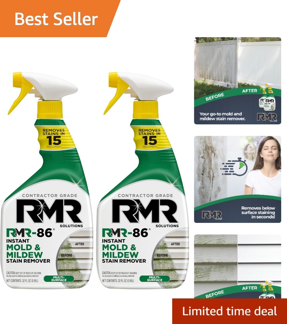 Dual Pack RMR-86 Mold & Mildew Stain Remover – Fast-Acting, No Scrub Formula